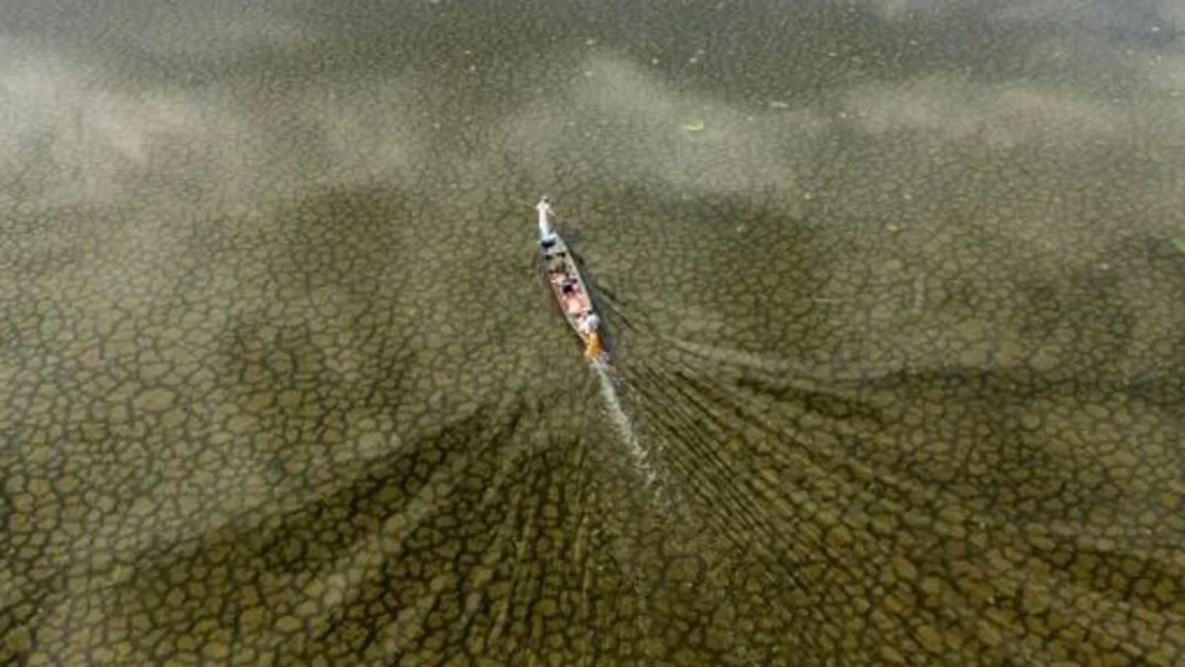 Fishing boat in Huwaizah Marshes