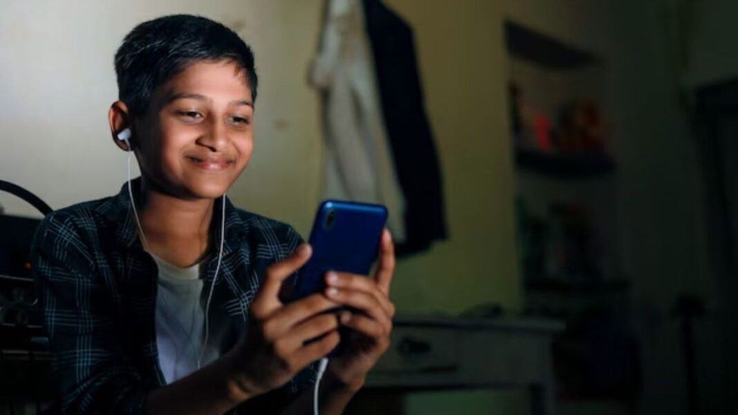 A child on social media