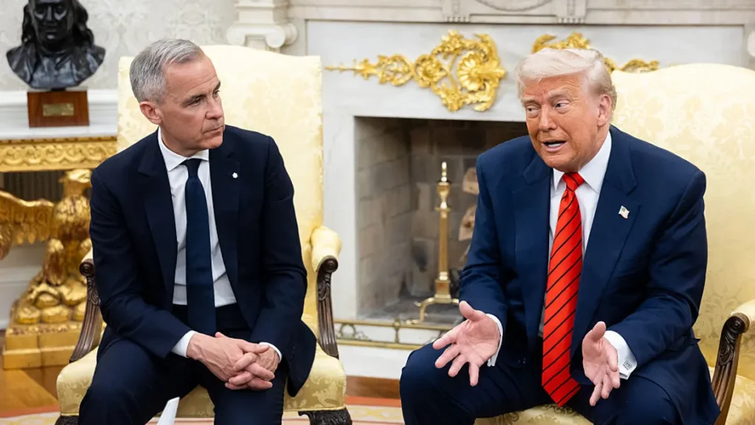 Donald Trump and Mark Carney