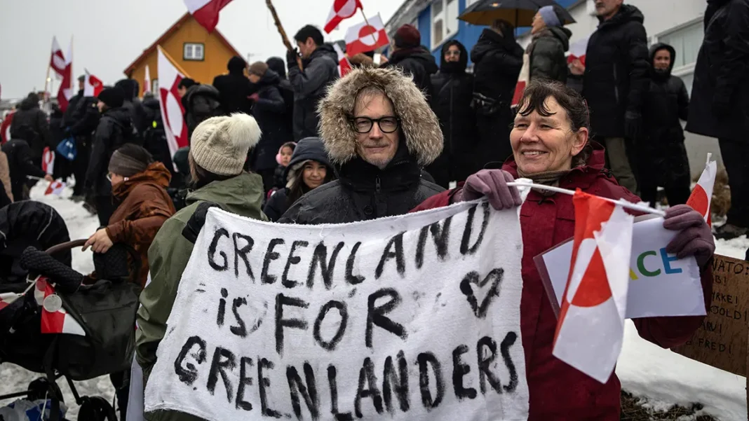 Protests in Greenland in January, 2026