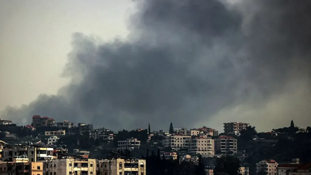 An Israeli strike in Lebanon