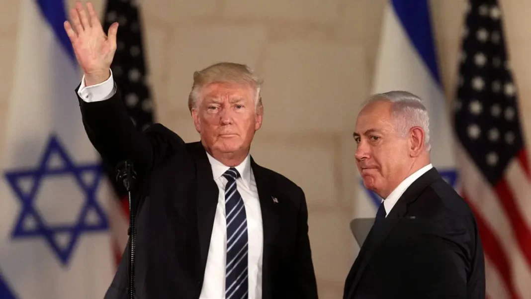 Donald Trump and Benjamin Netanyahu