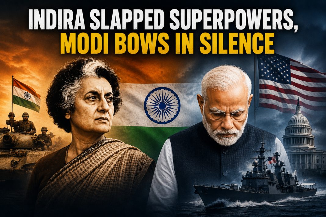 India Slapped Superpower, Modi Bows in Silence