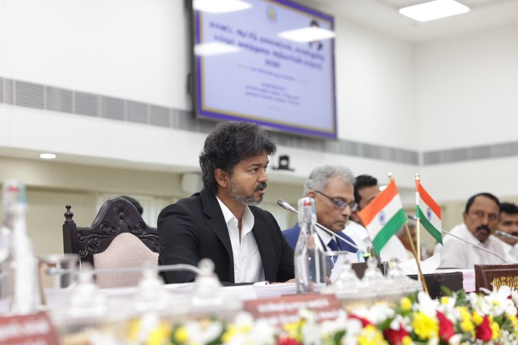 CM Vijay Holds First High-Level Review Meeting With IAS, IPS Officers; Focuses on Women’s Safety, Law & Order and Drug-Free Tamil Nadu