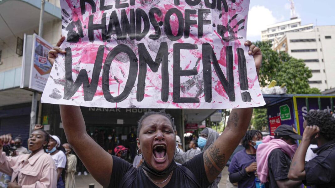 A 2024 protest in Kenya against femicides