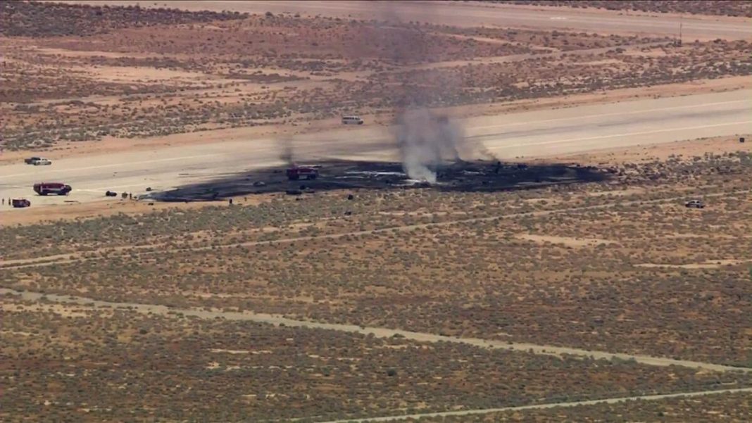 A B-52 bomber plane crashed 