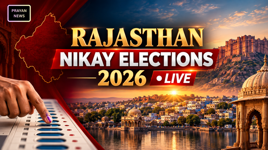Rajasthan Nikay Election 2026: Voting Begins in 147 Urban Bodies