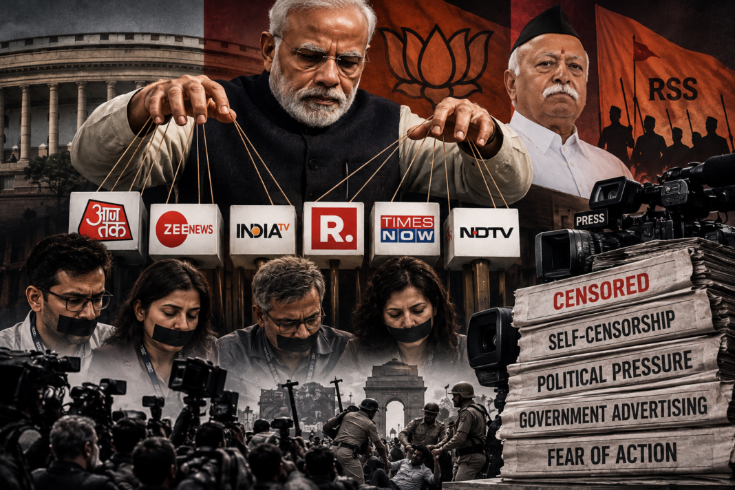 How India’s Media Has Come Under Pressure Since 2014: The Role of the BJP and RSS